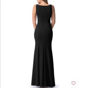 Black Floor length bridesmaids dress